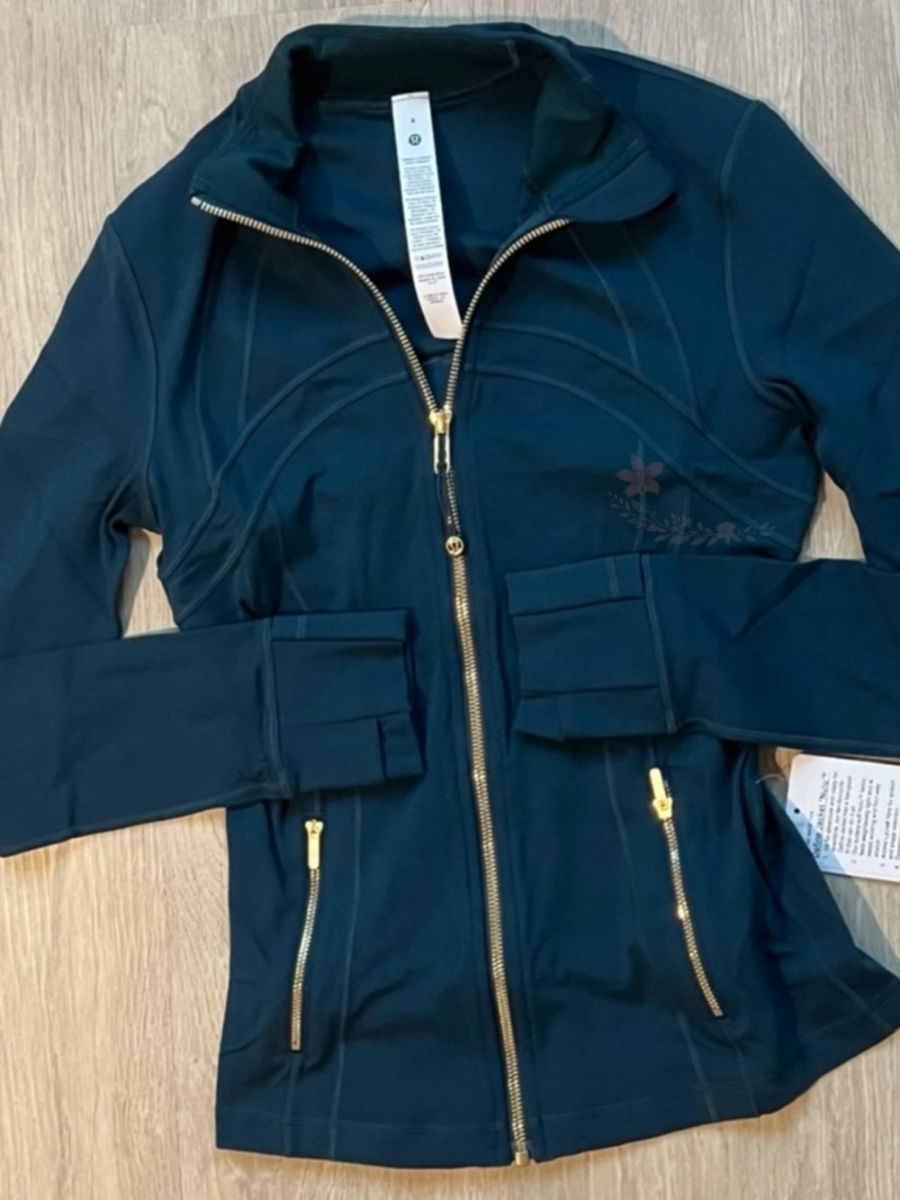 Lululemon Define Jacket Nulu Indochine Blue Gold Zipper Full Zip NWT 6 - Picture 3 of 6